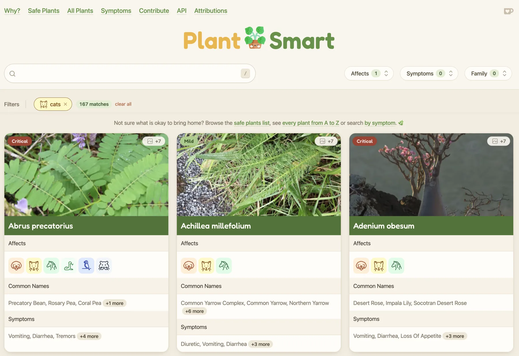 The homepage as it currently stands.